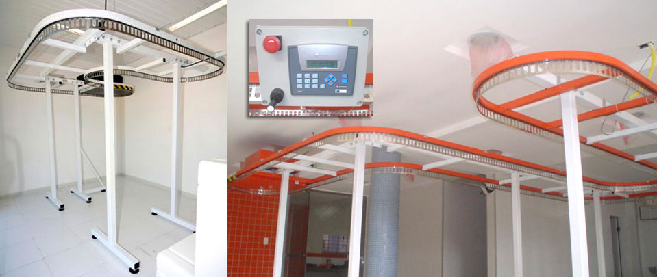 Cabideiros eletrônicos para lavanderia